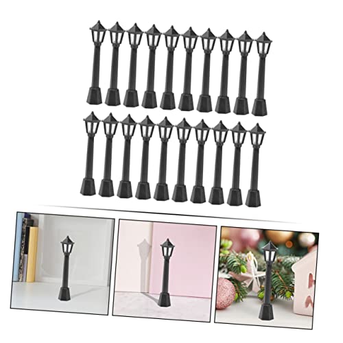 SUPVOX 20 Stück Mini Straßenlaternen Dekor Simulierte Straßenlampen Puppenhaus Zubehör Schwarz Mikro Landschaft Beleuchtung für Garten und Modellbau SUPVOX 20 Stück Mini Straßenlaternen Dekor Simulierte Straßenlampen Puppenhaus Zubehör Schwarz Mikro Landschaft Beleuchtung für Garten und Modellbau von Supvox