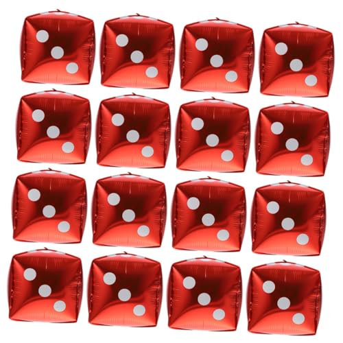SUPVOX 20 Stück Teiliges Aluminiumfolien Ballons Würfelform Partydekoration Rote Würfel Luftballons für Themen Geburtstag Hochzeit Indoor und Outdoor Feierlichkeiten Lebendige Würfelform SUPVOX 20 Stück Teiliges Aluminiumfolien Ballons Würfelform Partydekoration Rote Würfel Luftballons für Themen Geburtstag Hochzeit Indoor und Outdoor Feierlichkeiten Lebendige Würfelform von Supvox