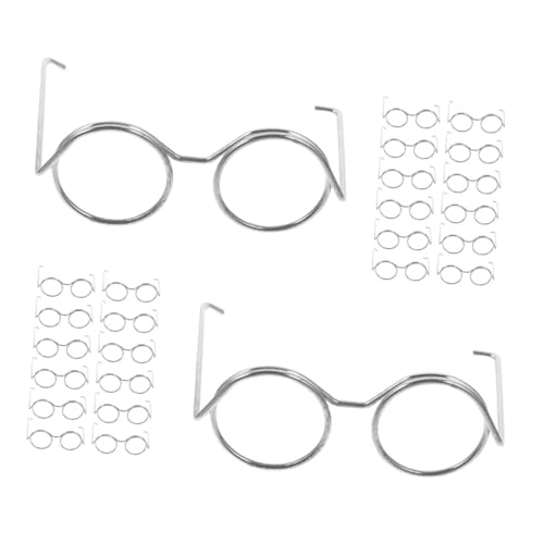 SUPVOX 20 Stück Teiliges Mini Metall puppenbrillen ohne Gläser Modische Eyewear für Puppenhaus Vielseitiges Zubehör zum Ankleiden und Kreatives DIY Puppen Outfit SUPVOX 20 Stück Teiliges Mini Metall puppenbrillen ohne Gläser Modische Eyewear für Puppenhaus Vielseitiges Zubehör zum Ankleiden und Kreatives DIY Puppen Outfit von Supvox
