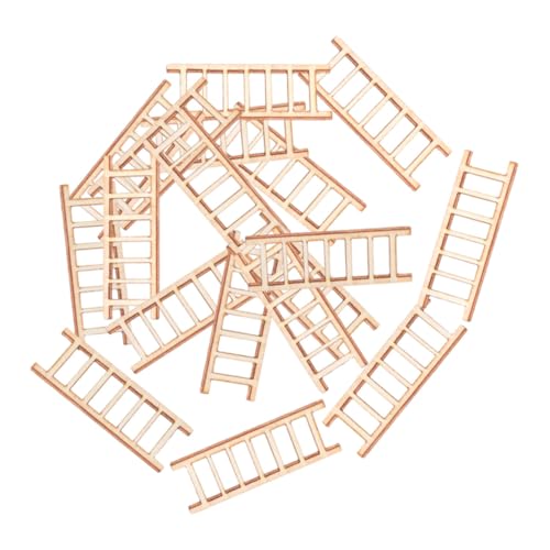 SUPVOX 20 Stück Teiliges Miniatur Holzleitern Feine Verarbeitung Glatte Oberfläche Stabile Mini Puppenhaus Treppen für DIY Dekoration Puppenhaus Zubehör für Spiel und Mini Garten SUPVOX 20 Stück Teiliges Miniatur Holzleitern Feine Verarbeitung Glatte Oberfläche Stabile Mini Puppenhaus Treppen für DIY Dekoration Puppenhaus Zubehör für Spiel und Mini Garten von Supvox