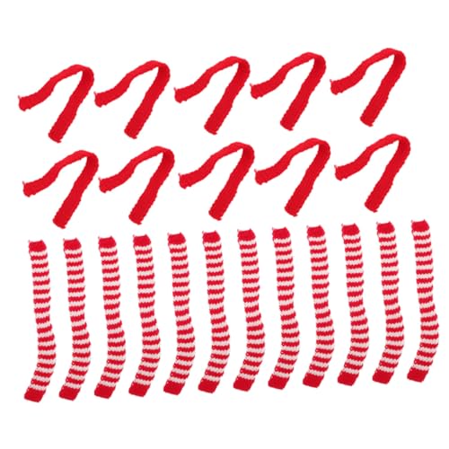 SUPVOX 20 Stück Teiliges Miniatur Puppenschals aus Wollmischung Zarte Bunte Streifen Flexible Dekoration für Puppen Kleine Figuren für Partys und Geschenkideen SUPVOX 20 Stück Teiliges Miniatur Puppenschals aus Wollmischung Zarte Bunte Streifen Flexible Dekoration für Puppen Kleine Figuren für Partys und Geschenkideen von Supvox