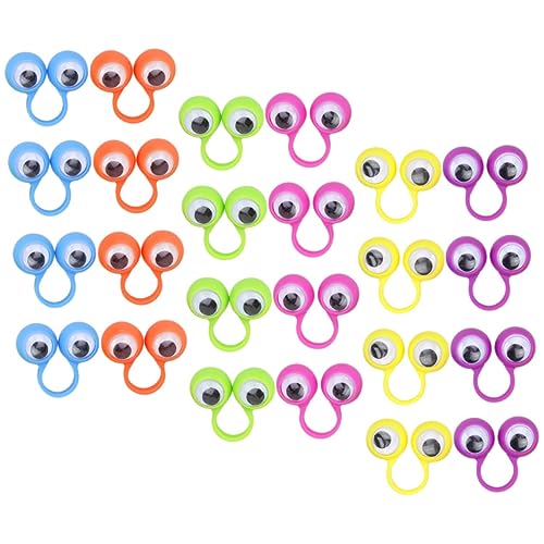 SUPVOX 24 Stück Augen Fingerpuppen Ringe Lustige für Rollenspiele und Kreative Aktivitäten SUPVOX 24 Stück Augen Fingerpuppen Ringe Lustige für Rollenspiele und Kreative Aktivitäten von Supvox