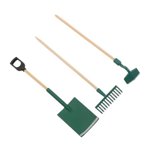 SUPVOX 3 Sätze Maßstab Mini Gartengeräte Set mit Schaufel Harke Hacke für Puppenhaus DIY Garten Dekoration SUPVOX 3 Sätze Maßstab Mini Gartengeräte Set mit Schaufel Harke Hacke für Puppenhaus DIY Garten Dekoration von Supvox