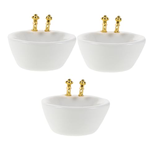 SUPVOX 3 Stück Miniatur Spülbecken Dekor Miniatur Puppenhaus Spülbecken Puppenhaus Küchenspülbecken Möbelzubehör Badezimmer SUPVOX 3 Stück Miniatur Spülbecken Dekor Miniatur Puppenhaus Spülbecken Puppenhaus Küchenspülbecken Möbelzubehör Badezimmer von Supvox