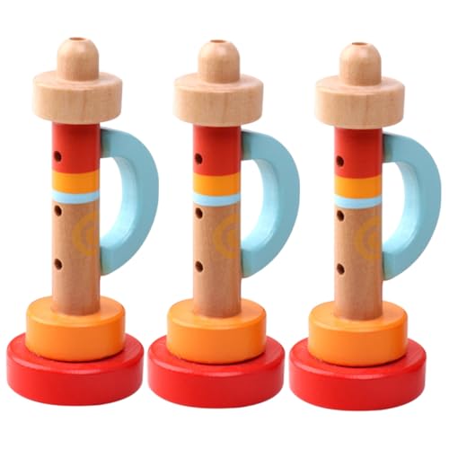 SUPVOX 3 Stück Teiliges Holz Trompeten Kompakte Geräuscharme Musikinstrumente für Pädagogisches Farbenfroh Sicher Langlebig für Partys und Lernspaß SUPVOX 3 Stück Teiliges Holz Trompeten Kompakte Geräuscharme Musikinstrumente für Pädagogisches Farbenfroh Sicher Langlebig für Partys und Lernspaß von Supvox
