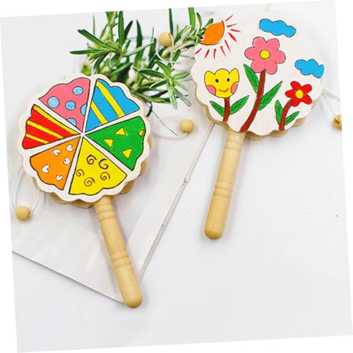 SUPVOX 3 Stück Teiliges Holz rasseltrommel DIY Bastelset Unbemalt Glatte Oberfläche Handliches Musikinstrument für Feinmotorik Kreativität SUPVOX 3 Stück Teiliges Holz rasseltrommel DIY Bastelset Unbemalt Glatte Oberfläche Handliches Musikinstrument für Feinmotorik Kreativität von Supvox