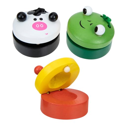 SUPVOX 3 Stück Teiliges Holzspielzeug Kastagnetten Bunte Orff Percussion Instrumente für Ergonomisch Gestaltet für Kleine Hände Fördert Musikalisches Talent und Rhythmusgefühl Sicher und SUPVOX 3 Stück Teiliges Holzspielzeug Kastagnetten Bunte Orff Percussion Instrumente für Ergonomisch Gestaltet für Kleine Hände Fördert Musikalisches Talent und Rhythmusgefühl Sicher und von Supvox