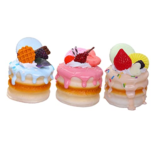 SUPVOX 3 Stück Teiliges Künstliche Doppelschicht Kuchenmodelle Farbige Realistische Simulation Dekoration für Küche Fotorequisiten Lernspielzeug SUPVOX 3 Stück Teiliges Künstliche Doppelschicht Kuchenmodelle Farbige Realistische Simulation Dekoration für Küche Fotorequisiten Lernspielzeug von Supvox