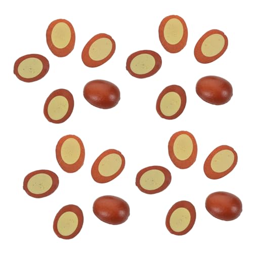 SUPVOX 30 Stück Teiliges Realistische Miniatur Eierhälften Detailgetreue Halbe Boiled Egg Modelle Kindgerechtes für Puppenhaus Küche Dekorative Mini Food Accessoires SUPVOX 30 Stück Teiliges Realistische Miniatur Eierhälften Detailgetreue Halbe Boiled Egg Modelle Kindgerechtes für Puppenhaus Küche Dekorative Mini Food Accessoires von Supvox