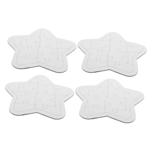 SUPVOX 4 Blätter Leere Puzzleteile Blanko DIY Bastelset zum Bemalen Puzzle Kreatives Zeichnen Feinmotorik SUPVOX 4 Blätter Leere Puzzleteile Blanko DIY Bastelset zum Bemalen Puzzle Kreatives Zeichnen Feinmotorik von Supvox