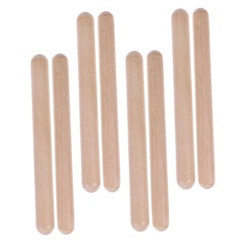 SUPVOX 4 Paare Musikspielzeug Holz Rhythmus Sticks Teiliges Percussion Instrumente Natürliche Holzfarbe Sicher für Musikalische Früherziehung Ab Jahren SUPVOX 4 Paare Musikspielzeug Holz Rhythmus Sticks Teiliges Percussion Instrumente Natürliche Holzfarbe Sicher für Musikalische Früherziehung Ab Jahren von Supvox
