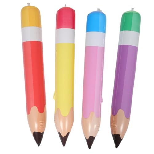SUPVOX 4 Stück Aufblasbarer simulierter Bleistift Bleistiftpartydekorationen Graduierungsstifte Luftballons im Schulklassenzimmer Partyballons in die Luft sprengen Bleistift aufblasen PVC SUPVOX 4 Stück Aufblasbarer simulierter Bleistift Bleistiftpartydekorationen Graduierungsstifte Luftballons im Schulklassenzimmer Partyballons in die Luft sprengen Bleistift aufblasen PVC von Supvox