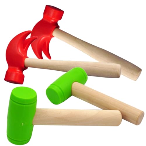 SUPVOX 4 Stück Teiliges Holz Hammerspielzeug Realistische Kinderwerkzeuge aus Sicherem PP Farbenfrohes Design Fördert Feinmotorik für Kindergeburtstag und Eltern Junge Mädchen Spiel SUPVOX 4 Stück Teiliges Holz Hammerspielzeug Realistische Kinderwerkzeuge aus Sicherem PP Farbenfrohes Design Fördert Feinmotorik für Kindergeburtstag und Eltern Junge Mädchen Spiel von Supvox