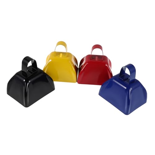 SUPVOX 4 Stück Teiliges Metall-kuhglocken mit Griff Lauter Klarer Klang Tragbare Lärminstrumente für Sportveranstaltungen Fußball Baseball Partys und Festliche Feiern SUPVOX 4 Stück Teiliges Metall-kuhglocken mit Griff Lauter Klarer Klang Tragbare Lärminstrumente für Sportveranstaltungen Fußball Baseball Partys und Festliche Feiern von Supvox