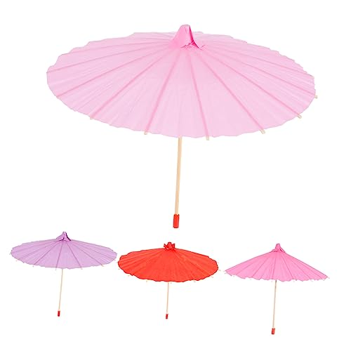 SUPVOX 4 Stück Teiliges Miniatur Papierschirm aus Bambus und Papier Leichte DIY Bastelspielzeuge für Handbemalbare Bunte Mini Regenschirme als Foto Requisiten und Kreative SUPVOX 4 Stück Teiliges Miniatur Papierschirm aus Bambus und Papier Leichte DIY Bastelspielzeuge für Handbemalbare Bunte Mini Regenschirme als Foto Requisiten und Kreative von Supvox