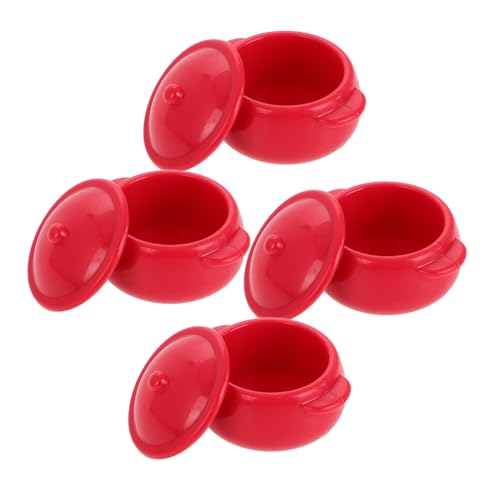 SUPVOX 4 Stück Teiliges Miniatur Puppenhaus Küchenzubehör Roter Kunststoff Suppentopf Spielküche Set für Fantasievolles Rollenspiel und Puppenhaus Ausstattung SUPVOX 4 Stück Teiliges Miniatur Puppenhaus Küchenzubehör Roter Kunststoff Suppentopf Spielküche Set für Fantasievolles Rollenspiel und Puppenhaus Ausstattung von Supvox