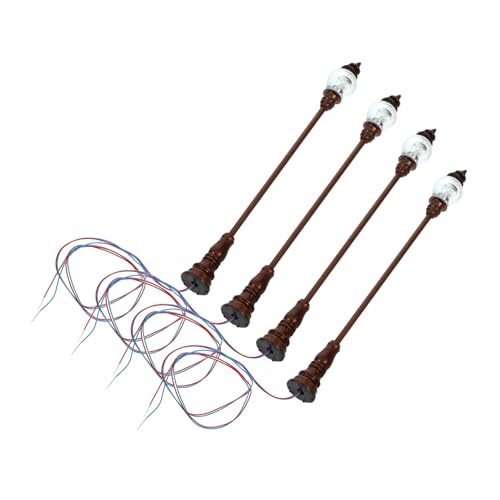 SUPVOX 4 Stück Teiliges Miniatur straßenlaternen Stabilem Abs Realistisch Leuchtend Einfach zu Montieren für Modellbahn Puppenhaus und Sandtisch mikrolandschaften SUPVOX 4 Stück Teiliges Miniatur straßenlaternen Stabilem Abs Realistisch Leuchtend Einfach zu Montieren für Modellbahn Puppenhaus und Sandtisch mikrolandschaften von Supvox