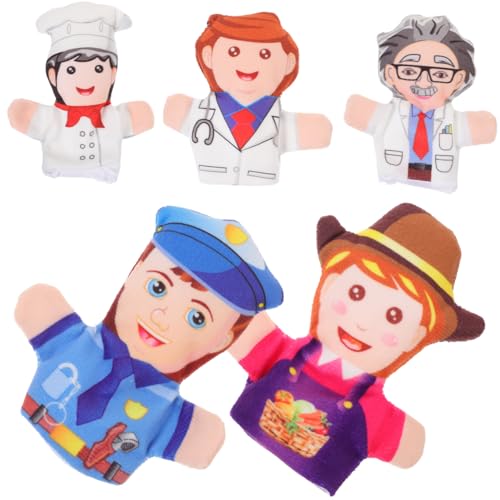 SUPVOX 5 Stück Teiliges Fingerpuppen Berufe Lernspielzeug aus Sicherem Material für Ab Jahren Fördert Kreativität Feinmotorik und Sprachentwicklung für Eltern Junge Mädchen Spiele und SUPVOX 5 Stück Teiliges Fingerpuppen Berufe Lernspielzeug aus Sicherem Material für Ab Jahren Fördert Kreativität Feinmotorik und Sprachentwicklung für Eltern Junge Mädchen Spiele und von Supvox