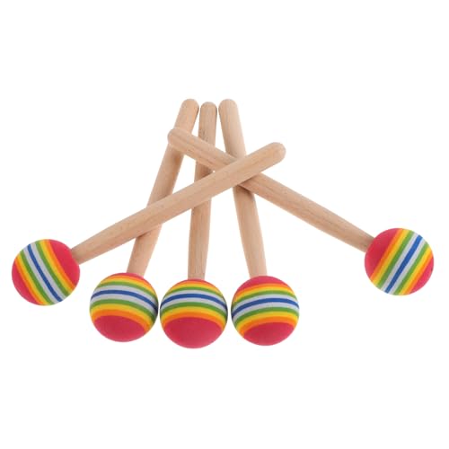 SUPVOX 5 Stück Teiliges Holz Drumsticks für Leicht Handhabbar Sicher Weiche Schaumstoffköpfe Fördert Kreativität und Motorische Fähigkeiten für Spielerisches Lernen SUPVOX 5 Stück Teiliges Holz Drumsticks für Leicht Handhabbar Sicher Weiche Schaumstoffköpfe Fördert Kreativität und Motorische Fähigkeiten für Spielerisches Lernen von Supvox
