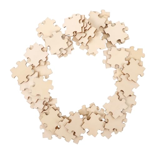 SUPVOX 50 Stück Teiliges Holzpuzzle Bastelset Natürliche Blanko Puzzle Teile zum Bemalen und Gestalten Sichere DIY Holzklötze für Kreative Dekoration und Familienaktivitäten SUPVOX 50 Stück Teiliges Holzpuzzle Bastelset Natürliche Blanko Puzzle Teile zum Bemalen und Gestalten Sichere DIY Holzklötze für Kreative Dekoration und Familienaktivitäten von Supvox