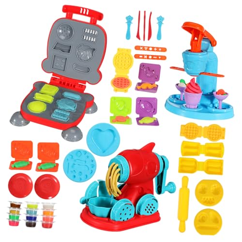 SUPVOX 51 Teiliges Knetset für Bunte Knetwerkzeuge mit Eiscreme Nudel und Hamburger Maschine Kreatives DIY Spielküche Zubehör für Jungen und Mädchen Fördert Feinmotorik und Fantasie SUPVOX 51 Teiliges Knetset für Bunte Knetwerkzeuge mit Eiscreme Nudel und Hamburger Maschine Kreatives DIY Spielküche Zubehör für Jungen und Mädchen Fördert Feinmotorik und Fantasie von Supvox