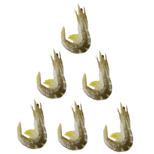 SUPVOX 6 Stück Teiliges Realistisch Gestaltetes Garnelen dekorationsset aus PVC Täuschend Echte Simulation Vielseitig als Food Toy Fotorequisite und Restaurant deko Geeignet SUPVOX 6 Stück Teiliges Realistisch Gestaltetes Garnelen dekorationsset aus PVC Täuschend Echte Simulation Vielseitig als Food Toy Fotorequisite und Restaurant deko Geeignet von Supvox