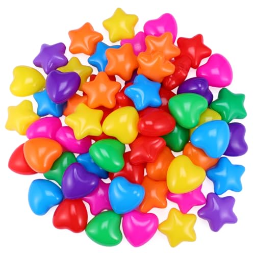 SUPVOX 60 Stück Teiliges Bunter Plastikspielbälle in Stern Herzform Robust für Bällebad Kinderpool Spielzelt und Planschbecken Kindersicher Langlebig und Leicht zu Verstauen SUPVOX 60 Stück Teiliges Bunter Plastikspielbälle in Stern Herzform Robust für Bällebad Kinderpool Spielzelt und Planschbecken Kindersicher Langlebig und Leicht zu Verstauen von Supvox