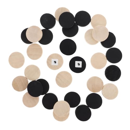 SUPVOX 60 Stück Teiliges Holz Schachspiel Set Langlebige Spielfiguren in Schwarz und Naturholz Tragbares Brettspiel Zubehör für Familien Unterwegs SUPVOX 60 Stück Teiliges Holz Schachspiel Set Langlebige Spielfiguren in Schwarz und Naturholz Tragbares Brettspiel Zubehör für Familien Unterwegs von Supvox
