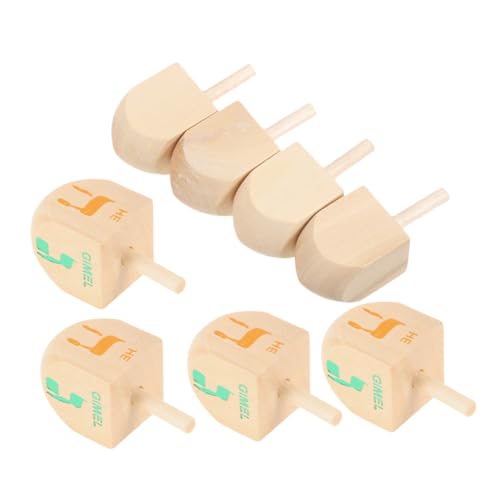 SUPVOX 8 Stück Teiliges Holz Dreidel Bunten Buchstaben Kindersicheres als Hanukkah Partydeko und Mitgebsel für Kindergeburtstag DIY Holzspielzeug für Drinnen und Draußen SUPVOX 8 Stück Teiliges Holz Dreidel Bunten Buchstaben Kindersicheres als Hanukkah Partydeko und Mitgebsel für Kindergeburtstag DIY Holzspielzeug für Drinnen und Draußen von Supvox