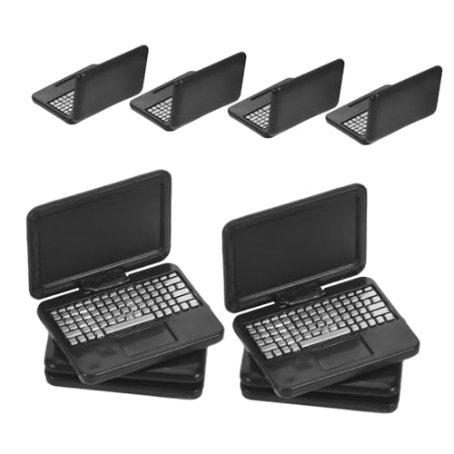 SUPVOX 8 Stück Teiliges Mini Laptop für Puppenhaus Realistische Faltbare aus Kunststoff Interaktives Pädagogisches Zubehör für Kreatives Rollenspiel und Frühe Technische bei Kindern SUPVOX 8 Stück Teiliges Mini Laptop für Puppenhaus Realistische Faltbare aus Kunststoff Interaktives Pädagogisches Zubehör für Kreatives Rollenspiel und Frühe Technische bei Kindern von Supvox