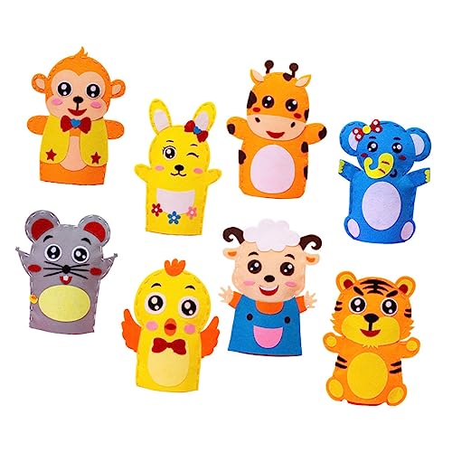SUPVOX 8Stücke Kinder Handpuppen Bastelset Selbstgemacht Materialien für Kreatives Nähen Sicher für Kinder Fördert Fantasie und Praktische Fähigkeiten SUPVOX 8Stücke Kinder Handpuppen Bastelset Selbstgemacht Materialien für Kreatives Nähen Sicher für Kinder Fördert Fantasie und Praktische Fähigkeiten von Supvox