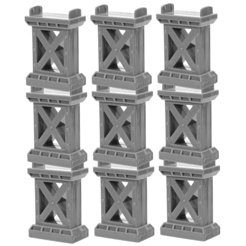 SUPVOX 9 Stück Teiliges Holz Eisenbahnbrückenstützen Stabile Holzeisenbahn Zubehörteile Kompatibel mit Gängigen Holzschienen Fördert Handwerkliche Fähigkeiten bei Kindern für SUPVOX 9 Stück Teiliges Holz Eisenbahnbrückenstützen Stabile Holzeisenbahn Zubehörteile Kompatibel mit Gängigen Holzschienen Fördert Handwerkliche Fähigkeiten bei Kindern für von Supvox