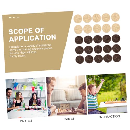SUPVOX 96 Stück Teiliges Spielsteine aus Robustem Holz Runde Schachfiguren in Natur Dunkelbraun Tragbar und Leicht für Reise Schule Büro Camping und Familienspiele SUPVOX 96 Stück Teiliges Spielsteine aus Robustem Holz Runde Schachfiguren in Natur Dunkelbraun Tragbar und Leicht für Reise Schule Büro Camping und Familienspiele von Supvox