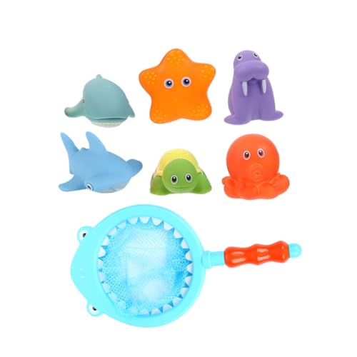 SUPVOX Badespielzeug Bunte Kunststoff Tiere mit Netz Angelspiel für Junge Mädchen Badewanne Wasserspielzeug Badewannenspielzeug Farbenfroh Sicher Spaßig SUPVOX Badespielzeug Bunte Kunststoff Tiere mit Netz Angelspiel für Junge Mädchen Badewanne Wasserspielzeug Badewannenspielzeug Farbenfroh Sicher Spaßig von Supvox