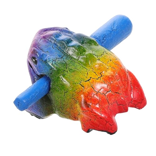 SUPVOX Bunter Holzfrosch Musikinstrument mit Kratzstab Vielseitiges Percussion und Erwachsene Orff Instrument für Musikunterricht und Kreative Aufführungen SUPVOX Bunter Holzfrosch Musikinstrument mit Kratzstab Vielseitiges Percussion und Erwachsene Orff Instrument für Musikunterricht und Kreative Aufführungen von Supvox