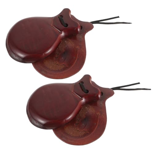 SUPVOX Castagnetten aus Holz Kleines Finger Rhythmus Instrument Leicht und Sicher für Musikalische Früherziehung Fördert Rhythmusgefühl und Sensorische Entwicklung bei Kindern SUPVOX Castagnetten aus Holz Kleines Finger Rhythmus Instrument Leicht und Sicher für Musikalische Früherziehung Fördert Rhythmusgefühl und Sensorische Entwicklung bei Kindern von Supvox