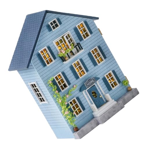 SUPVOX DIY Miniatur Puppenhaus Bausatz mit Möbeln aus Holz Handgefertigtes Miniaturhaus Modell Tragbares Kreatives Wohnraumdekor für Erwachsene und Jugendliche zu Weihnachten SUPVOX DIY Miniatur Puppenhaus Bausatz mit Möbeln aus Holz Handgefertigtes Miniaturhaus Modell Tragbares Kreatives Wohnraumdekor für Erwachsene und Jugendliche zu Weihnachten von Supvox