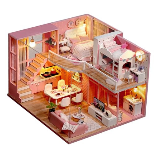 SUPVOX DIY Miniaturhaus Bausatz aus Holz Kreatives Sicheres Mini Apartment zum Selbermachen für Familien Handgefertigtes Elegantes Mini DIY Haus für Fantasievolles und Dekoration SUPVOX DIY Miniaturhaus Bausatz aus Holz Kreatives Sicheres Mini Apartment zum Selbermachen für Familien Handgefertigtes Elegantes Mini DIY Haus für Fantasievolles und Dekoration von Supvox