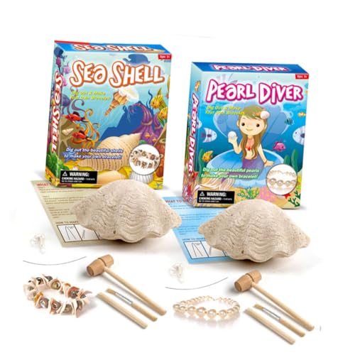 SUPVOX DIY Perlen Armband Bastelset Pädagogisches Perlengrab zum Ausgraben und Basteln Fördert Kreativität Feinmotorik und Soziales Lernen Muschelperlen für Mädchen SUPVOX DIY Perlen Armband Bastelset Pädagogisches Perlengrab zum Ausgraben und Basteln Fördert Kreativität Feinmotorik und Soziales Lernen Muschelperlen für Mädchen von Supvox