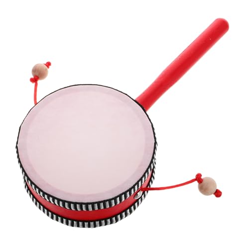 SUPVOX Handtrommel Rassel Traditional Orff Instrument für Kleinkinder Sicher mit Drehenden Kugeln Fördert Rhythmus und Koordination Pädagogische Trommel für Junge Mädchen SUPVOX Handtrommel Rassel Traditional Orff Instrument für Kleinkinder Sicher mit Drehenden Kugeln Fördert Rhythmus und Koordination Pädagogische Trommel für Junge Mädchen von Supvox