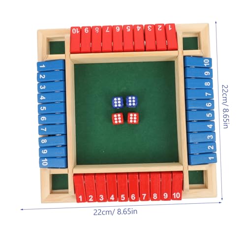 SUPVOX Holz Brettspiel Würfelspiel Tragbares Holzbrett mit Zahlen Robustes Taktisches Partyspiel für Erwachsene und Familien Interaktives für Gesellige Runden SUPVOX Holz Brettspiel Würfelspiel Tragbares Holzbrett mit Zahlen Robustes Taktisches Partyspiel für Erwachsene und Familien Interaktives für Gesellige Runden von Supvox