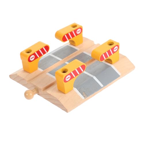 SUPVOX Holz Eisenbahn Zubehör Bahnübergang Pädagogisch Handgefertigt Realistisch Glatt Oberfläche Fördert Kreativität Problemlösung SUPVOX Holz Eisenbahn Zubehör Bahnübergang Pädagogisch Handgefertigt Realistisch Glatt Oberfläche Fördert Kreativität Problemlösung von Supvox