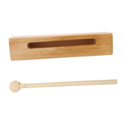 SUPVOX Holz Percussion Instrument Musikspielzeug Rhythmusblock Langlebig Leicht Tragbar Musikalisches Lernspielzeug Holzfarbe SUPVOX Holz Percussion Instrument Musikspielzeug Rhythmusblock Langlebig Leicht Tragbar Musikalisches Lernspielzeug Holzfarbe von Supvox