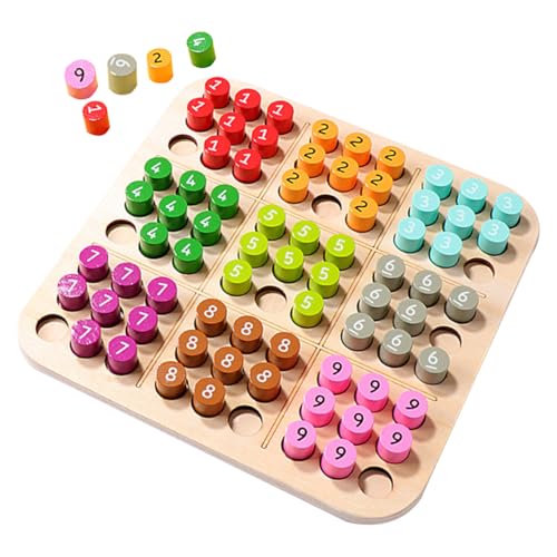 SUPVOX Holz Sudoku Brettspiel mit Lernspielzeug zur Konzentrationsförderung Tragbares Denkspiel für Erwachsene Entspannendes Logikspiel SUPVOX Holz Sudoku Brettspiel mit Lernspielzeug zur Konzentrationsförderung Tragbares Denkspiel für Erwachsene Entspannendes Logikspiel von Supvox