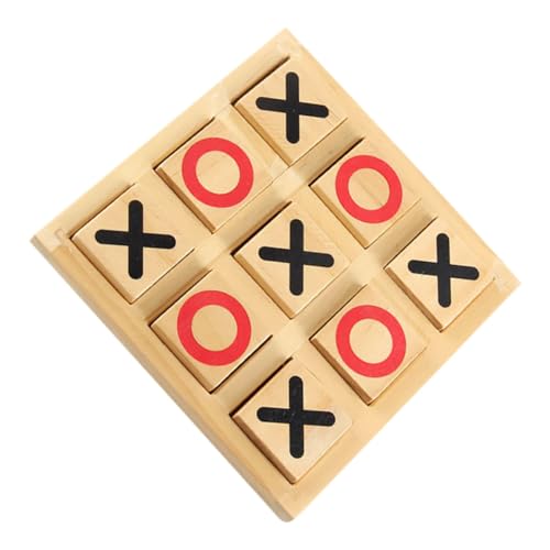 SUPVOX Holz Toe Spielset für Interaktives Denkspiel Lernspielzeug Kompakt Leicht Tragbar mit Dekorativem Holzbrett für Familien und Schreibtischspaß SUPVOX Holz Toe Spielset für Interaktives Denkspiel Lernspielzeug Kompakt Leicht Tragbar mit Dekorativem Holzbrett für Familien und Schreibtischspaß von Supvox
