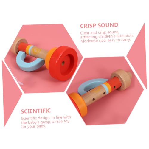 SUPVOX Holz Trompete Realistisches Musikinstrument für Kleinkinder Ab Jahr Langlebiges Orff Holzspielzeug zur Musikalischen Früherziehung und Kreativitätsförderung SUPVOX Holz Trompete Realistisches Musikinstrument für Kleinkinder Ab Jahr Langlebiges Orff Holzspielzeug zur Musikalischen Früherziehung und Kreativitätsförderung von Supvox
