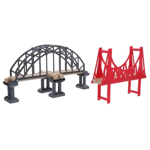 Supvox Holzeisenbahn Brücken Set Teilig mit Stabilen Pfeilern Pädagogisches DIY für Kreative Robustes Zugzubehör für Spannende Eisenbahn Szenen Fördert Logisches und Feinmotorik Supvox Holzeisenbahn Brücken Set Teilig mit Stabilen Pfeilern Pädagogisches DIY für Kreative Robustes Zugzubehör für Spannende Eisenbahn Szenen Fördert Logisches und Feinmotorik von Supvox