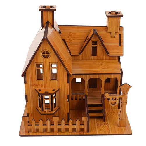 SUPVOX Holzhaus Modellbausatz DIY Puzzle für Erwachsene Kreatives Handgefertigtes Holzpuzzle Fördert Konzentration und Hand Auge Koordination Dekoratives Bastelset für Familie und SUPVOX Holzhaus Modellbausatz DIY Puzzle für Erwachsene Kreatives Handgefertigtes Holzpuzzle Fördert Konzentration und Hand Auge Koordination Dekoratives Bastelset für Familie und von Supvox