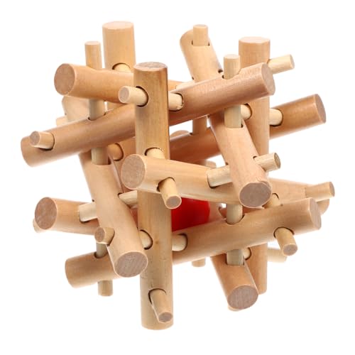 SUPVOX Holzpuzzle Ball Gefängnis Knobelspiel aus Naturholz Motorikförderndes Lernspielzeug für Erwachsene Fördert Logisches Denken und Hand Auge koordination Vielseitig für Familie und SUPVOX Holzpuzzle Ball Gefängnis Knobelspiel aus Naturholz Motorikförderndes Lernspielzeug für Erwachsene Fördert Logisches Denken und Hand Auge koordination Vielseitig für Familie und von Supvox