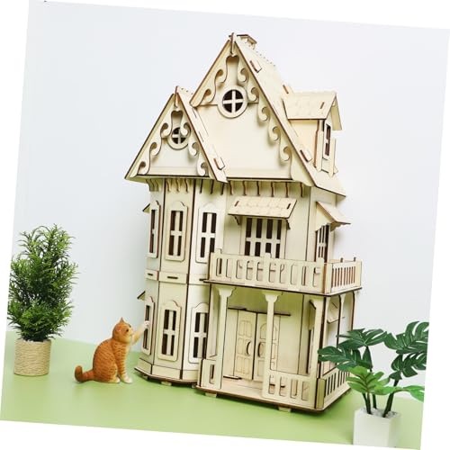 SUPVOX Holzpuzzle Gothic Villa Modellhaus Kreatives DIY Baukastenspiel Einfach Zusammenzubauen Geschenk für Erwachsene zu Halloween Geburtstag SUPVOX Holzpuzzle Gothic Villa Modellhaus Kreatives DIY Baukastenspiel Einfach Zusammenzubauen Geschenk für Erwachsene zu Halloween Geburtstag von Supvox